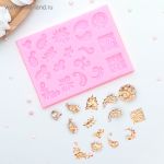 Молд 13х9,5 см, Микс узоров