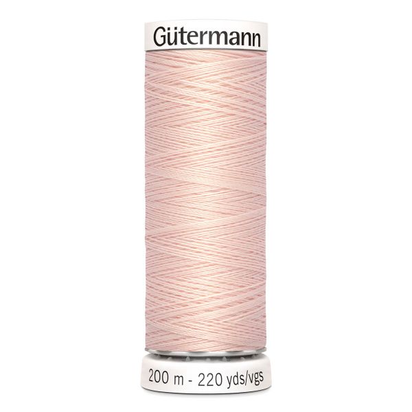 Нитки универсальные Gutermann Sew-all, 200м, 658 розовая карамель, 5 катушек