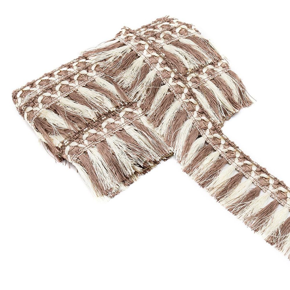 Бахрома отделочная 75.0 мм / 10 метров, с кистями, (122-107), 2035