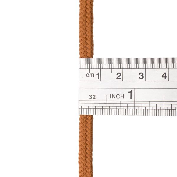 Шнур обувной плетеный ⌀6.0 мм / 100 метров, (диаметр ±1 мм), горчичный, С34