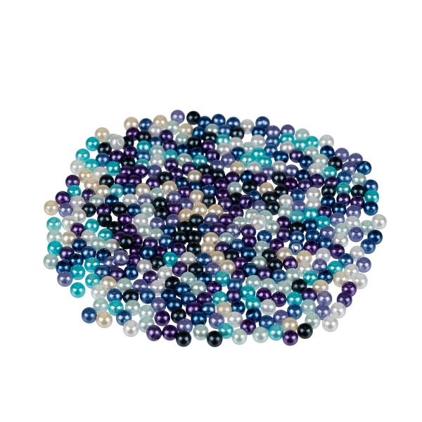 Бусины пластик ⌀4 мм, 100±2 г (10х10±0.2 г), №08 ассорти, Zlatka PB