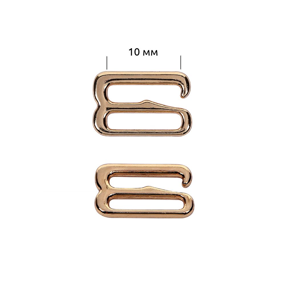 Крючки для купальника металл 10.0 мм, золото, 1000 шт