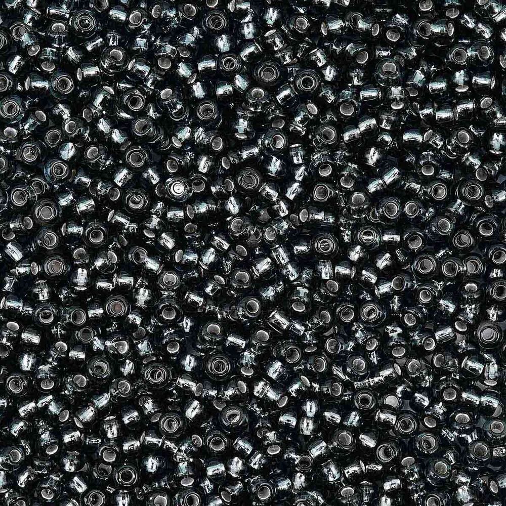 Бисер Preciosa прозрачный с серебр. центром, 10/0 (47010), круг. отв., 500 г