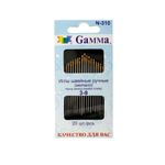 Иглы ручные для шитья №5-9, 20 шт, Gamma N-310