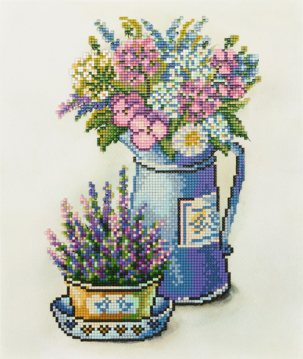 Алмазная (кристальная) мозаика Фрея, Букет Прованса, 25х30 см