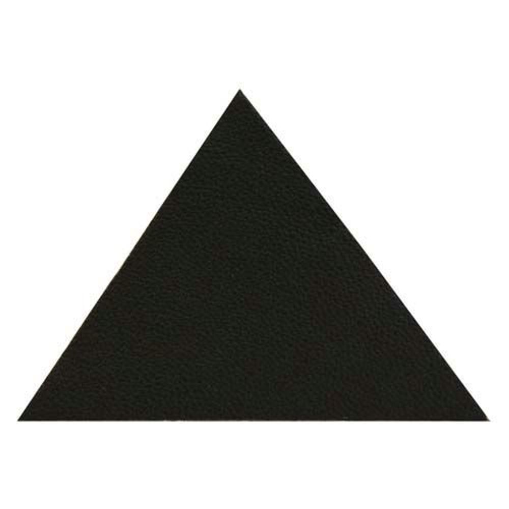 Термоаппликация из кожи треугольник сторона 5см, 2шт в уп, 100% кожа, 03 темно-коричневый