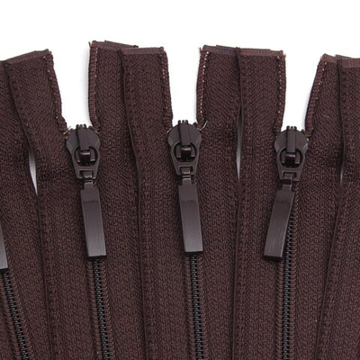 Молния спираль (витая) Arta Т5 (5 мм) 1 зам., разъем., 50 см, цв. 141 т.коричневый, уп.5 шт