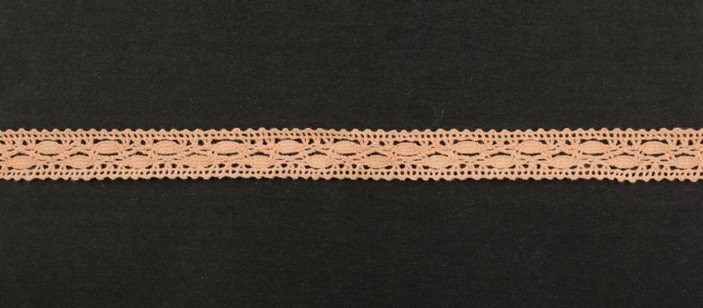 Кружево вязаное (тесьма) 16 мм цв.персиковый, Alfa, 25 метров, AF-159-021