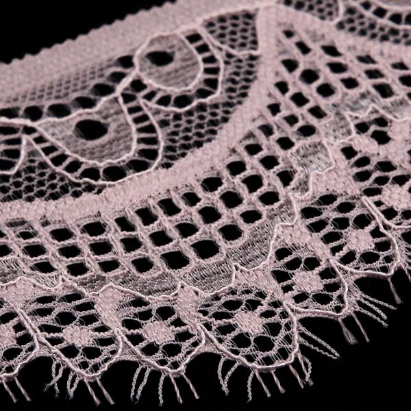 Кружево эластичное (стрейч) 60 мм / 13.71 метра, C344 пудровый