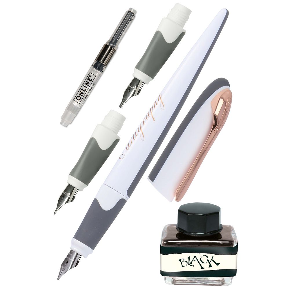 Набор для каллиграфии Online Air Best Writer Set в подарочной упаковке, цв. белый с розовым /TOS/