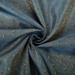 Ткань подкладочная (таффета) с рисунком 96 г/м², 100х145 см, 048 сине-золотой, Gamma JTR