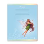 Тетрадь ученическая школьная, выборочные блёстки, A5 24 л. на скобе 65 г/м², белизна 100% 15 шт клетка, 01429 Фея волшебства, Светоч Т84