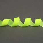 Лента бархатная (тесьма) 25.0 мм / 20±1 метров, LB25229F нейлон неоновый желтый