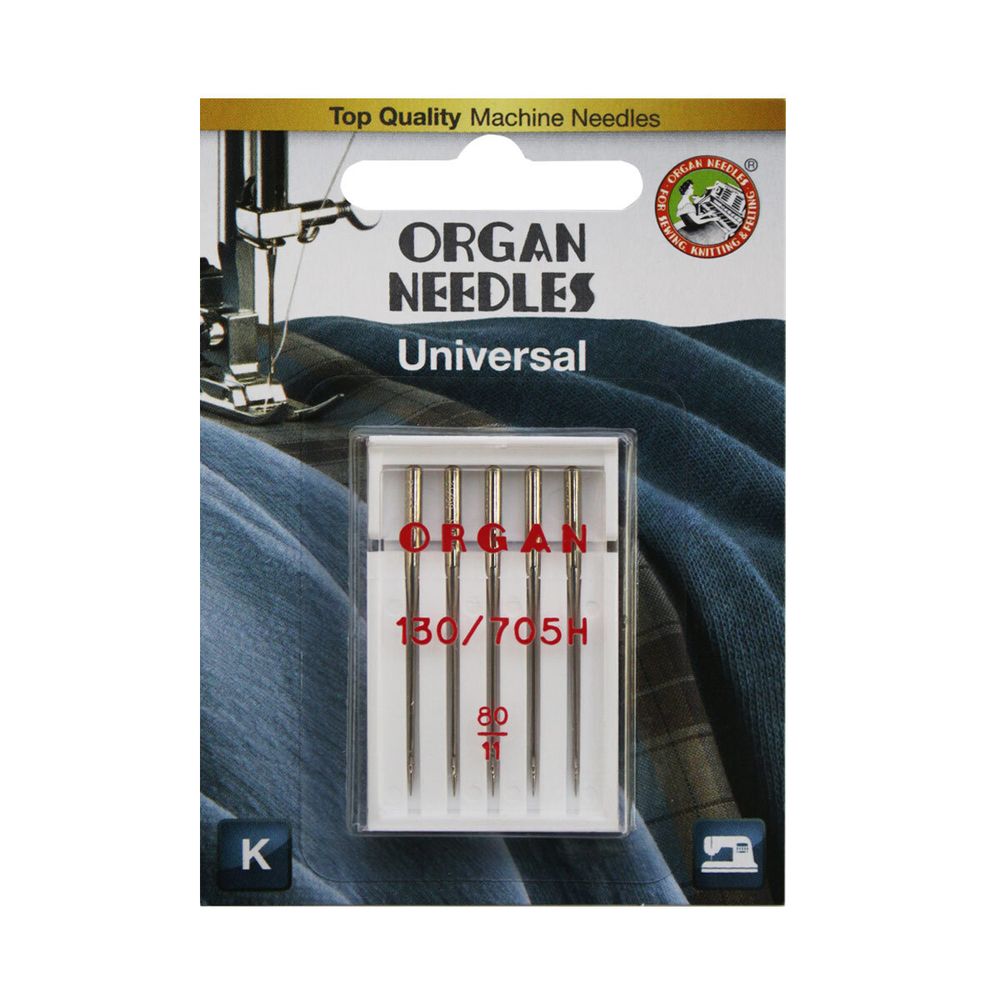 Иглы Organ универсальные 5/80 Blister