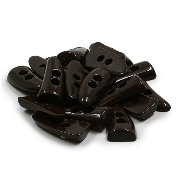 Пуговицы 2 прокола (3.02-541-46) (т.коричневый), Б28, 20 шт