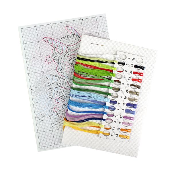 Набор для вышивания нитками МП Студия (Жар-птица), Ослепительный наряд, 15х15 см