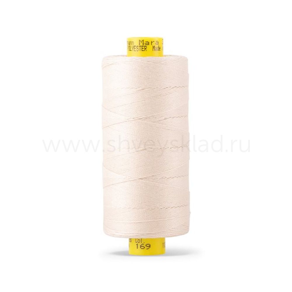 Нить отделочная Gutermann Mara 30/2, 300 м, 702404, 169 пломбир, 1 шт
