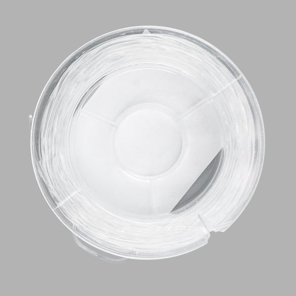 Нитки силиконовые для бисера, 0,8 мм, 10 м, прозрачный, 10 катушек