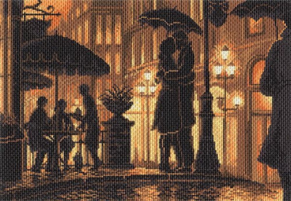 Рисунок на канве Матренин Посад 37х49 - 1685 Ночное кафе