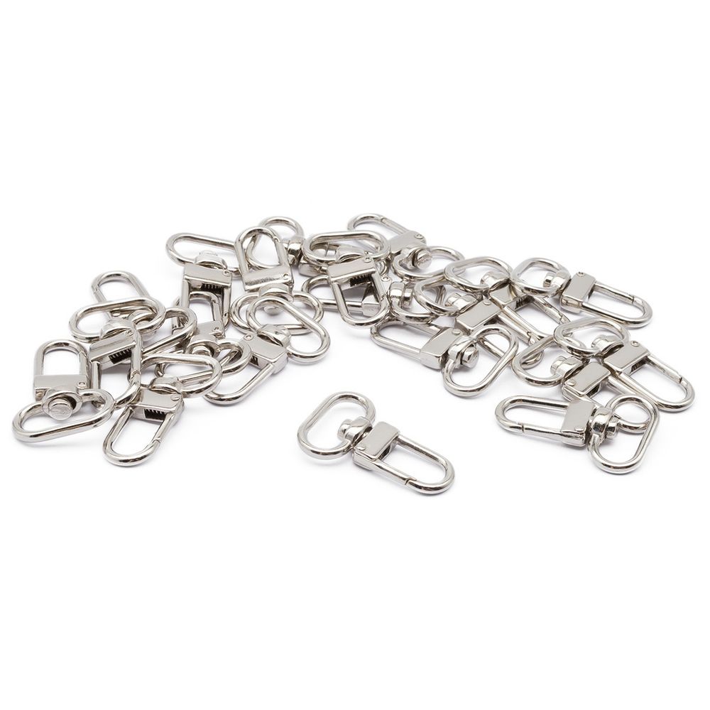 Карабин металл 17.0 мм (35х21 мм), PM43 HM01, никель, уп.20 шт