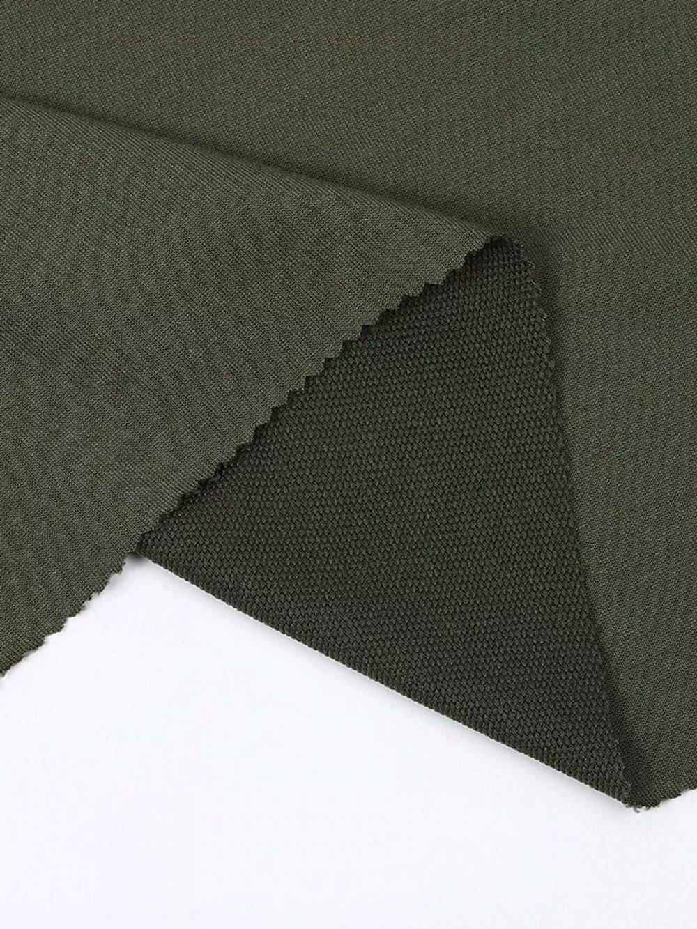 Футер 2-нитка петля поливискоза стрейч 220 г/м², 160 см / 3 метра, ФУТ2Х.TBY.ПЭ-ВИС.S096.3, цв.S096 хаки