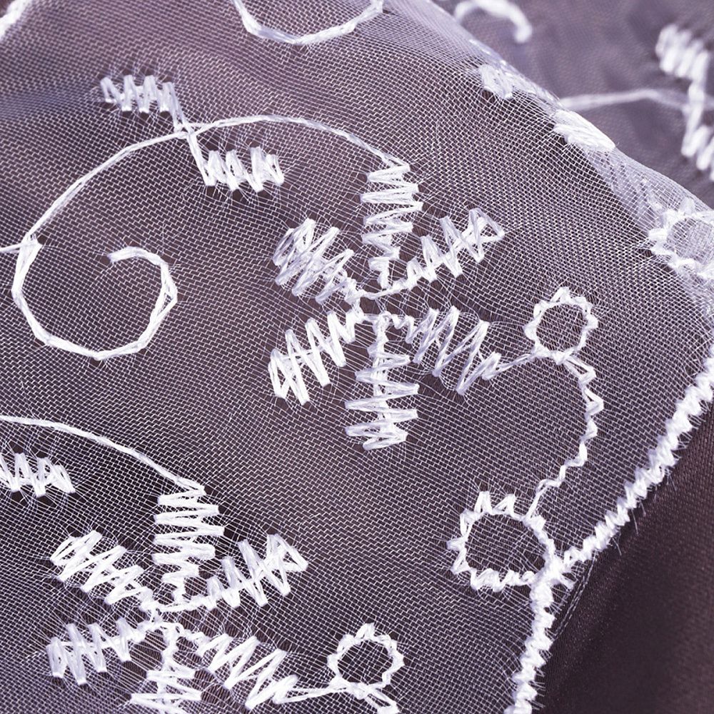 Кружево капроновое 65 мм / 13.7 м, 30011 цв.001 белый, Kruzhevo