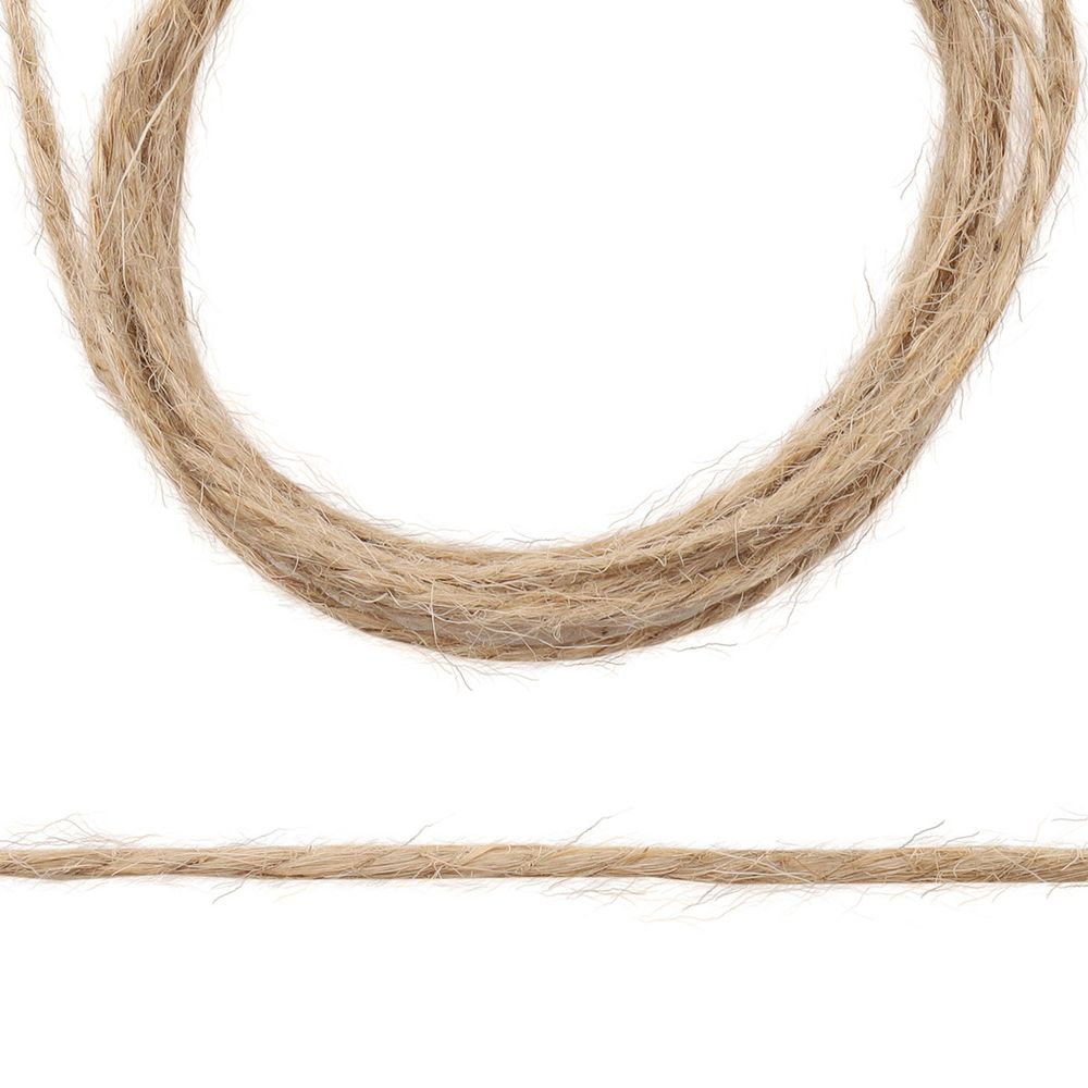 Шпагат джутовый 2-х ниточный ⌀1.12 мм, 98 м, 1120 текс, кач. СВ, 110 гр, цв. натуральный
