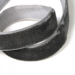 Лента бархатная (тесьма) 10.0 мм / 22.86±1 метров, арт.10VR64 нейлон цв.т.серый
