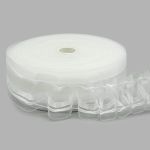 Лента (тесьма) шторная: сборка вафельная (1:2.5) 45 мм / 50 метров, (1 ряд петель, 2 шнура), прозрачный, 9С742ПЭ-Р9004