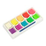 Пластилин восковой Неоновые цвета 120 г, 10 цв, Лео LPMCF-0110