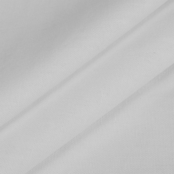 Льняная ткань 200 г/м², 140 см / 5 метров, TBY.Li.1009.01.5, цв.01 белый