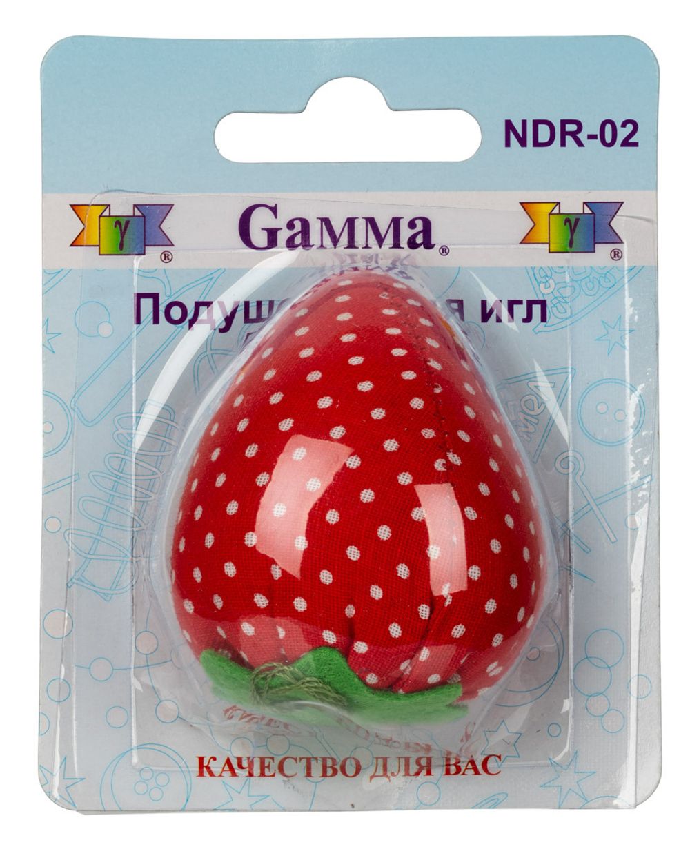 Подушечка для игл 4.5 см, клубничка, Gamma NDR-02