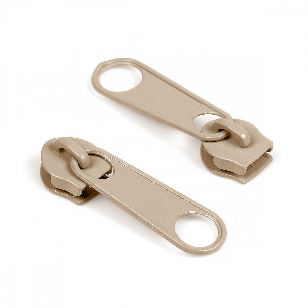 Слайдер (замок) для молнии спираль Т5 (5 мм), галантерейный замок, без стопора, 100 шт, 297 слон.кость, Gamma Слайдер (замок) для молнии спираль Т5 (5 мм), галантерейный замок, без стопора, 100 шт, 297 слон.кость, Gamma