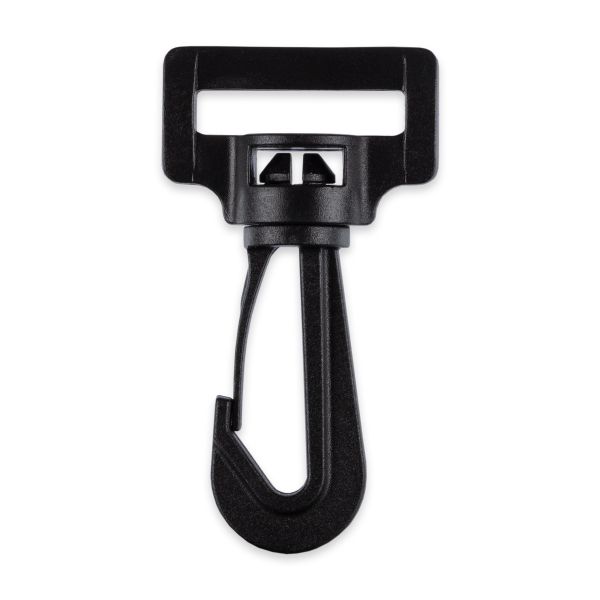 Карабин пластик 32 мм, 100 шт, черный, Gamma GHB003