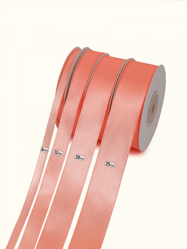 Лента атласная 1-сторонняя 6.0 мм / 22.5±1 метра, 3068 персиковый, Magic4Hobby