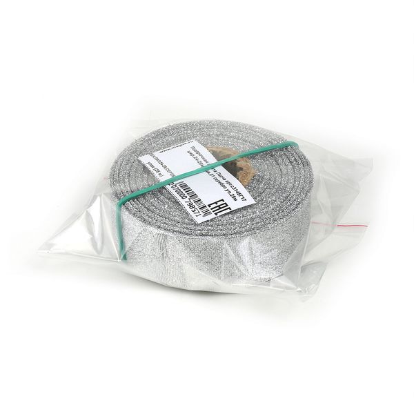 Лента металлизированная 24.0 мм / 25±1 метров, с3145Г17, цв.01 серебро