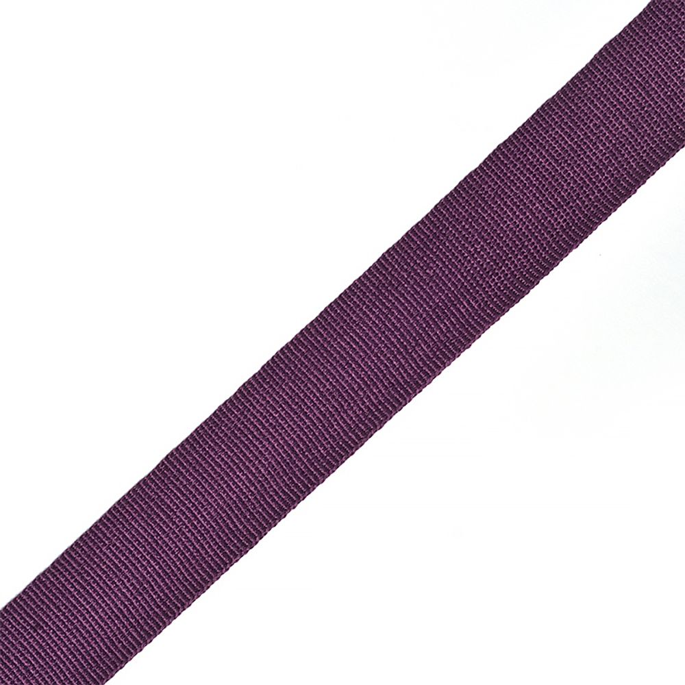 Тесьма в рубчик (шляпная) 20 мм, TGS20174S, цв.фиолетовый уп.50м