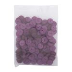 Пуговицы на 2 прокола 22L (14мм), пластик (col.15 фиолетовый), CR-K18M, 144 шт