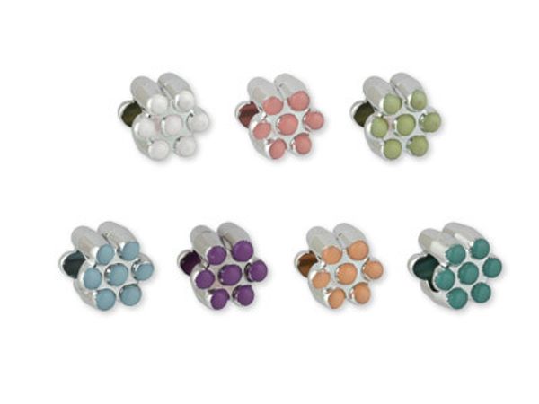 Бусины акрил 10х8 мм, 5 шт, №02 розовый, BLM-04