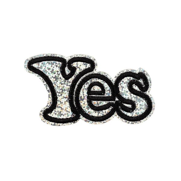 Термоаппликация L №22/5, 5 шт, L084-2 yes черный 9х5 см, Gamma