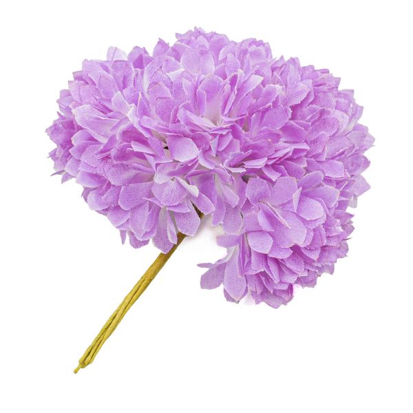 Букет декоративный Гвоздика ⌀4.5х3.5, h12 см, 6 шт, F24 светло-фиолетовый, Astra&Craft, MH1-106