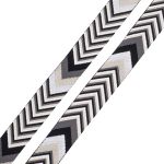 Стропа (ременная лента) 38 мм / 3 метра, [40 г/пог.м], с принтом 2-сторонняя, D139 серый/черный, 3Al354