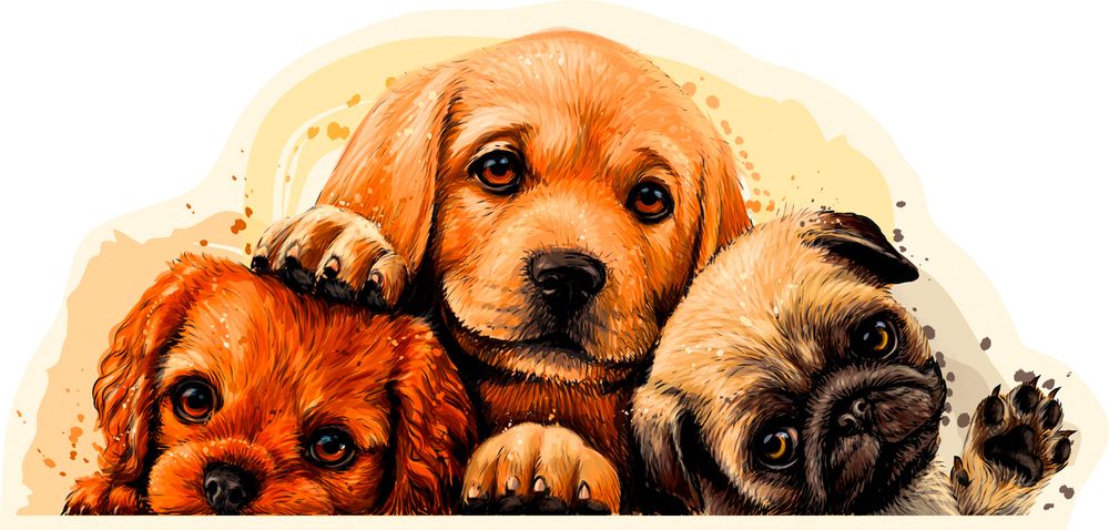 Пазл фигурный деревянный Забавные щенки 154 элементов, Фрея PZLF-003