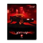 Тетрадь ученическая общая, глянцевая ламинация, A5+ 48 л. на скобе 65 г/м², белизна 100 %, 10 шт, клетка, 00989 Хардкор, Светоч 48Т11