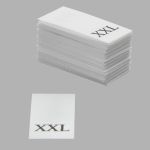 Этикетка-размерник, белый, 10х20 мм, 100 шт, XXL