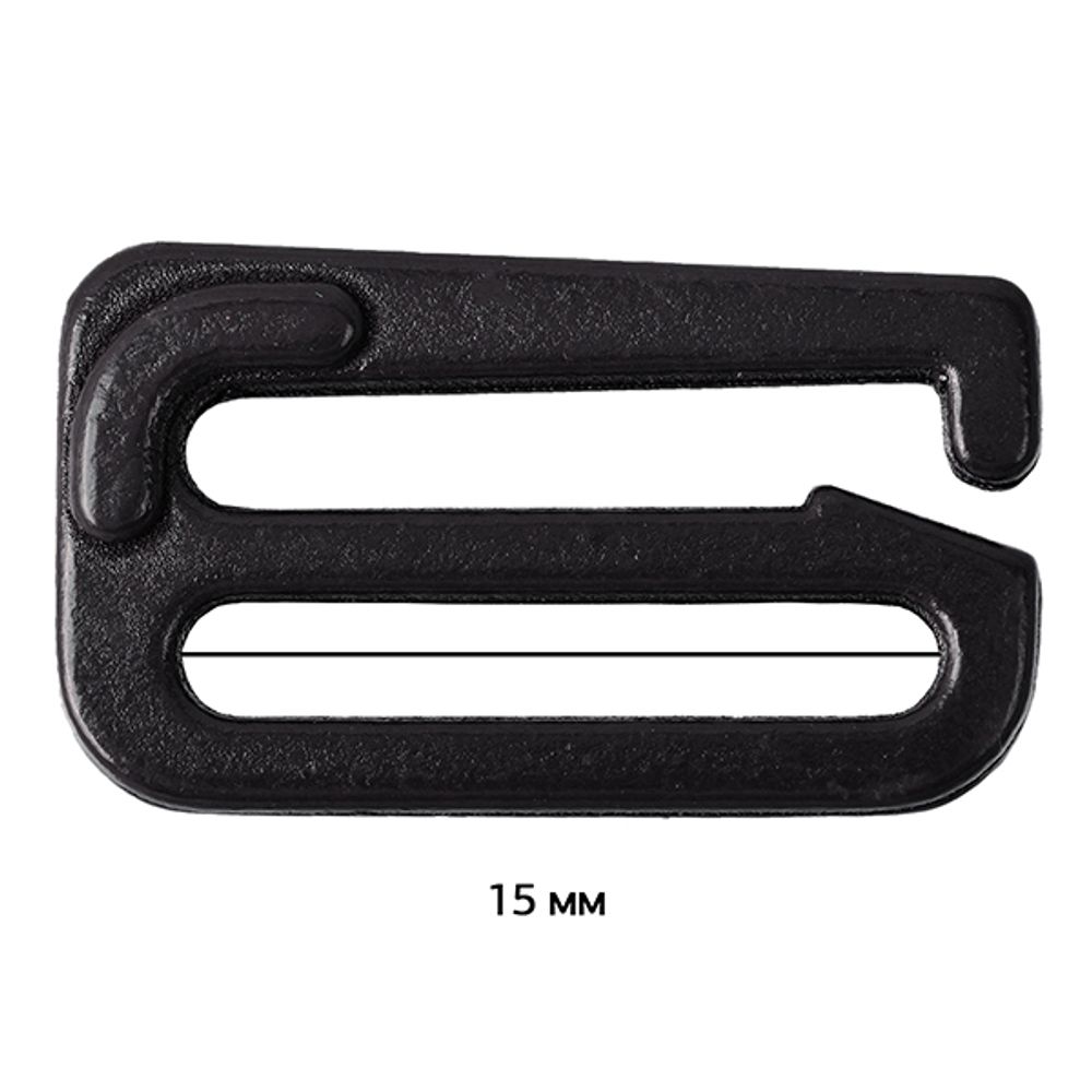 Крючки для бюстгальтера металл 15.0 мм, 170 черный, Arta, 50 шт