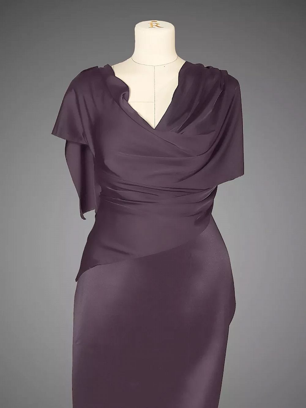 Шелк Армани 90 г/м², 150 см / 2 метра TBYArm-138 цв.138 лиловый-капучино