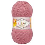 Пряжа Alize (Ализе) Cotton Gold / уп.5 мот. по 100 г, 330м, 676 роза ностальгия