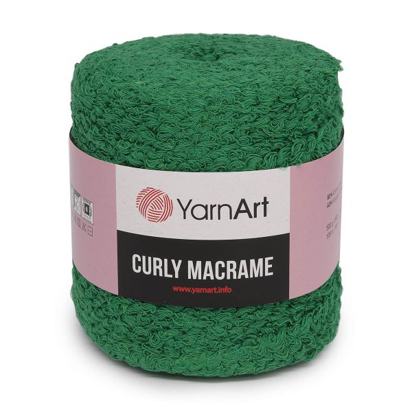 Пряжа YarnArt (ЯрнАрт) Curly Macrame / уп.2 мот. по 500 г, 195 м, 759 изумрудный