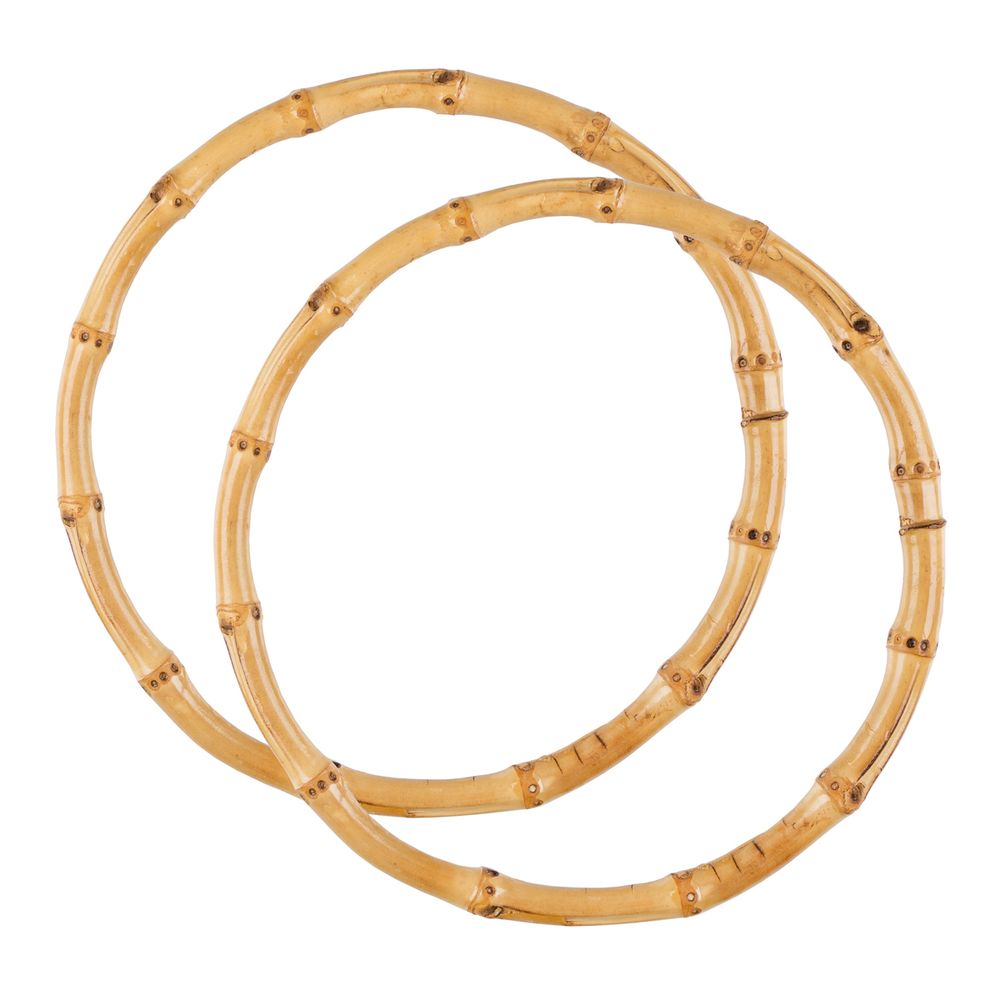 Ручки для сумки 15 см, 2 шт, бамбук, Gamma